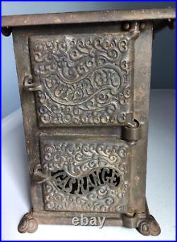 Antique Original Cast Iron Steel SUPERIOR GAS RANGE STOVE SALESMANS SAMPLE, 1910