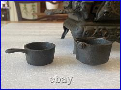 Antique Original Crescent Miniature Cast Iron Toy Wood Stove Made In USA