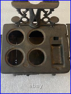 Antique Original Crescent Miniature Cast Iron Toy Wood Stove Made In USA