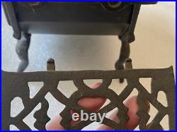 Antique Original Crescent Miniature Cast Iron Toy Wood Stove Made In USA