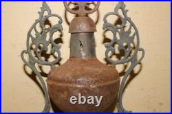 Antique Ornate 1800's Peoria ILL. Parlor Stove Cast Iron Top Cover Finial Topper
