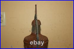 Antique Ornate 1800's Peoria ILL. Parlor Stove Cast Iron Top Cover Finial Topper