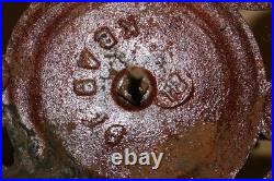 Antique Ornate 1800's Peoria ILL. Parlor Stove Cast Iron Top Cover Finial Topper