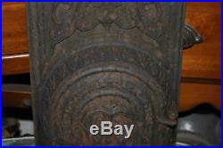 Antique Ornate Cast Iron Coal Stove Front Door-Architectural Design