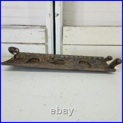 Antique Ornate Cast Iron Stove Vent Door Damper Architectural Salvage