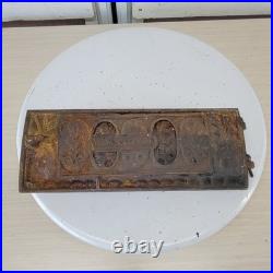 Antique Ornate Cast Iron Stove Vent Door Damper Architectural Salvage