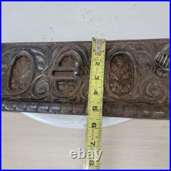Antique Ornate Cast Iron Stove Vent Door Damper Architectural Salvage
