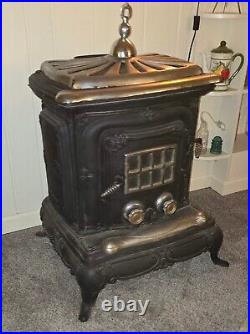 Antique Ornate Coal/Wood Burning Stove Cast Iron (local pick up only, 26292) Antique Ornate Coal/Wood Burning Stove Cast Iron (local pick up only, 26292)