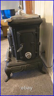 Antique Ornate Coal/Wood Burning Stove Cast Iron (local pick up only, 26292) Antique Ornate Coal/Wood Burning Stove Cast Iron (local pick up only, 26292)