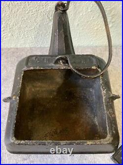 Antique PAT. 1869 S. Spoor's Wood Stove Store Cast Iron Kettle Troy New York