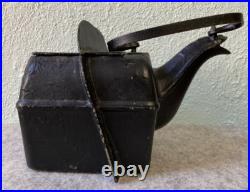 Antique PAT. 1869 S. Spoor's Wood Stove Store Cast Iron Kettle Troy New York USA