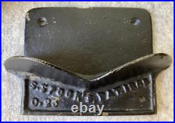 Antique PAT. 1869 S. Spoor's Wood Stove Store Cast Iron Kettle Troy New York USA