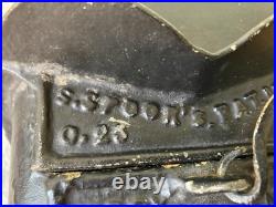 Antique PAT. 1869 S. Spoor's Wood Stove Store Cast Iron Kettle Troy New York USA