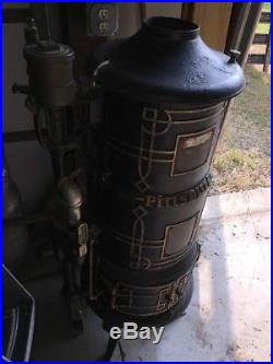 Antique PITTSBURG RARE Cast Iron Water Heater, Gas Stove