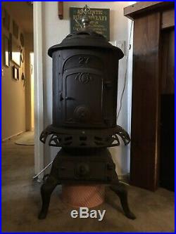 Antique Parlor Stove #27 Cast Iron From Hollywood Home pot belly stove Unique