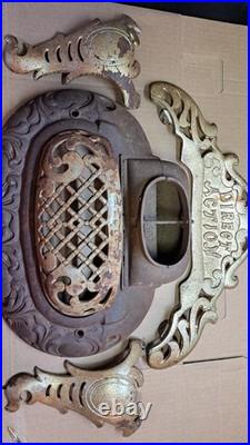 Antique Parlor Stove Parts Cast Iron