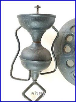Antique Parlor Stove Top Cast Iron Metal Finial Marked 63 AB Yard Art Decoration