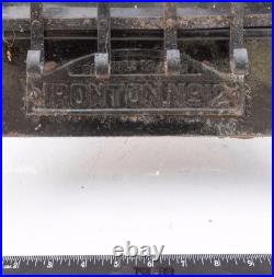 Antique Pat'd July 12 1910 Ironton No. 12 Cast Iron Parlor Stove Fireplace