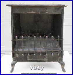 Antique Pat'd July 12 1910 Ironton No. 12 Cast Iron Parlor Stove Fireplace egz