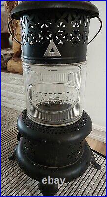 Antique Perfection Oil Heater With Pyrex Glase # 1527