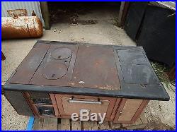 Antique Porcelain Cast Iron Wood Cook Stove Rock Island Stove Co. NEW PRICE