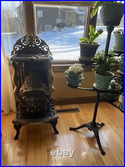 Antique Pot Belly Stove Heater, Republic Stove, Working 38 X 17.5 Wide, Rare
