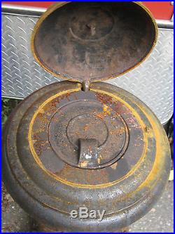 Antique Primitive Cast Iron # 9 Rose Art Fineal Coal Wood Heating Hearth Stove