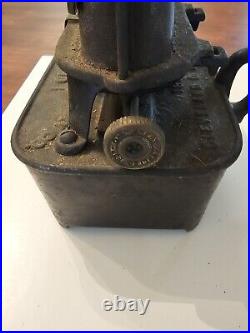 Antique Puritan Sad Iron Stove Heater Cleveland Foundry 1895 Cast Iron