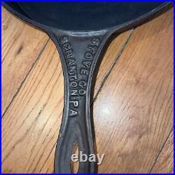 Antique RARE 10 Cast Iron Skillet Scranton Pennsylvania Stove Co