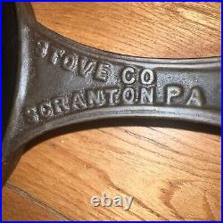 Antique RARE 10 Cast Iron Skillet Scranton Pennsylvania Stove Co