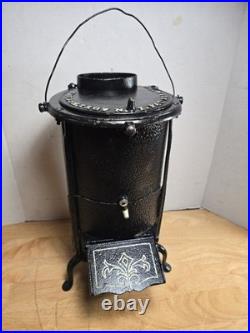 Antique RR Railway Railroad Train Car Caboose Heater Cast Iron Stove