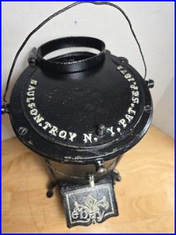 Antique RR Railway Railroad Train Car Caboose Heater Cast Iron Stove