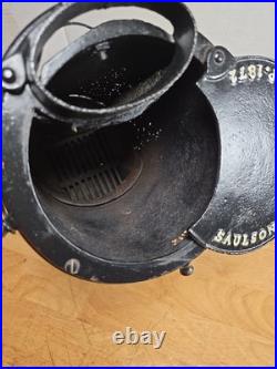 Antique RR Railway Railroad Train Car Caboose Heater Cast Iron Stove