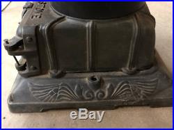 Antique Railroad Quailty Cast Iron Pot Belly Stove