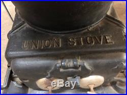 Antique Railroad Quailty Cast Iron Pot Belly Stove