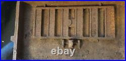 Antique Red Top Cast Iron Furnace Boiler Stove Wood Coal Loading Door 17 X 11