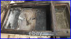 Antique Renown WOOD FIRE STOVE Cabin No Power Needed Very Heavy Cast Iron Enam