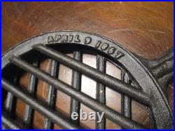 Antique Russells Patent April 9, 1867 Cast Iron Hinged steak grill broiler RARE