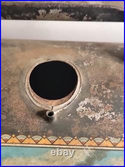 Antique SCHNEIDER TRENKAMP Co. Parlor Stove Heater Oil Resiour And Dispenser