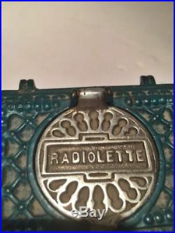 Antique Salesman Sample Radiolette Godin Miniature Stove Rare Cast Iron