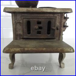 Antique Salesman's Sample Cast Iron Pet Miniature Stove withAccessories Antique Salesman's Sample Cast Iron Pet Miniature Stove withAccessories