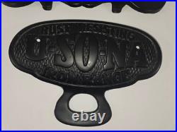 Antique Scarce U-S-O-N-A Cast Iron Stove Model 65 No 16 18-20 Clean Out Panels