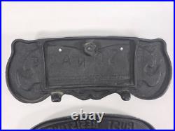 Antique Scarce U-S-O-N-A Cast Iron Stove Model 65 No 16 18-20 Clean Out Panels