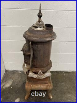 Antique Simmons Wilson Cast Iron Parlor Stove Ornate Victorian Heater 43in Tall Antique Simmons Wilson Cast Iron Parlor Stove Ornate Victorian Heater 43in Tall