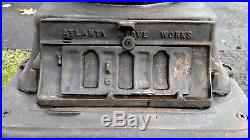 Antique Small Cast Iron Atlanta Stove Works Pot Belly #60 Coal Wood Stove