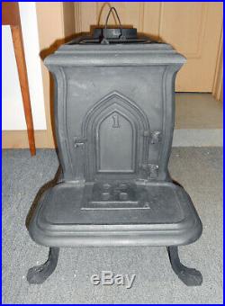 Antique Small Cast Iron Bulldog Heater Stove