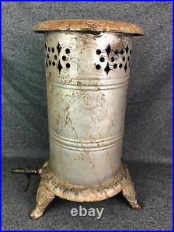 Antique Small Hottentot Parlor Stove Heater Cast Iron & Sheet Metal