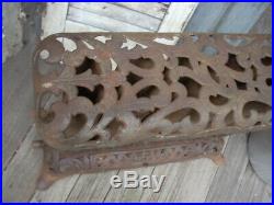 Antique Small Ornate Jeweled Cast Iron Gas Parlor Stove Heater Display/Repurpose