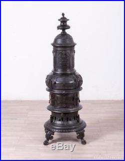 Antique Stove Firewood Cast Iron French American Late IX C Early XX C Black