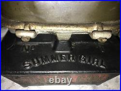Antique TAYLOR&BOGGIS FDY No1 SUMMER GIRL Junior CAMP Oil STOVE Burner HEATER 9